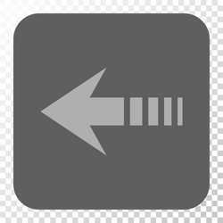 send left rounded square button vector image