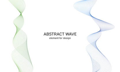 Abstract colorful wave element for design vector