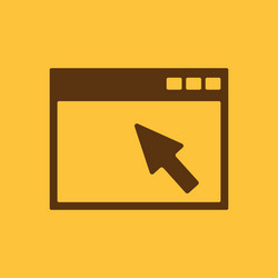 browser icon website and www network symbol vector image