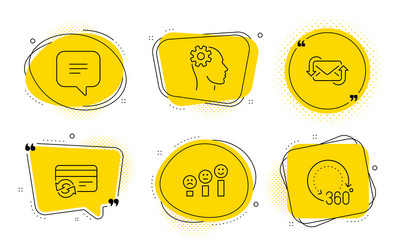 text message change card and refresh mail icons vector image