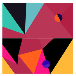 colorful geometric and curve background pattern vector