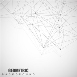 geometric abstract background with connected line vector image