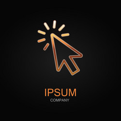 Modern Click Pointer Icon vector image