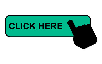 Click here web button internet flat pointer vector