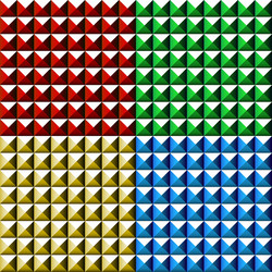 studded pointed background seamless pattern in 4 vector image