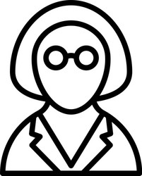 Maid icon which can easily modify or edit vector