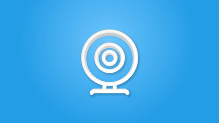 Web camera realistic icon 3d line vector