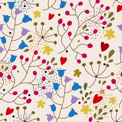 Floral Seamless Pattern Vector Image