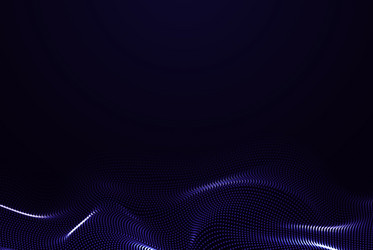 beautiful wave in the form of an array luminous vector image