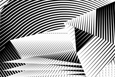 Rgb abstract halftone lines dynamic background vector