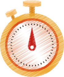 Analog chronometer icon image vector