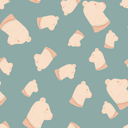 random abstract zoo seamless pattern with light vector image