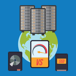 Web hosting design vector