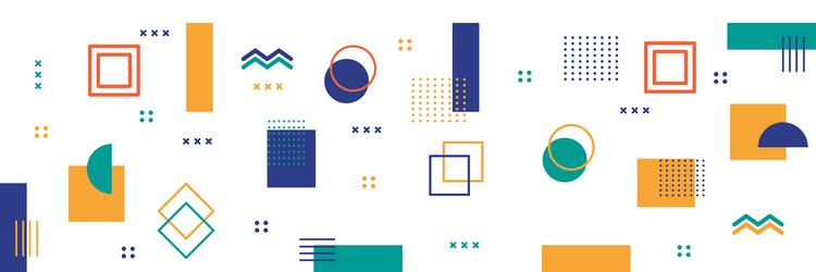 abstract background with different geometric vector image