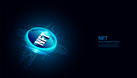 abstract ntf digital image concept irreplaceable vector image