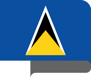 flag horizontal shape pointer for world map vector image