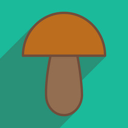 flat with shadow icon and mobile application vector image