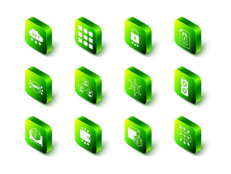 set nft blockchain technology cyber security vector image