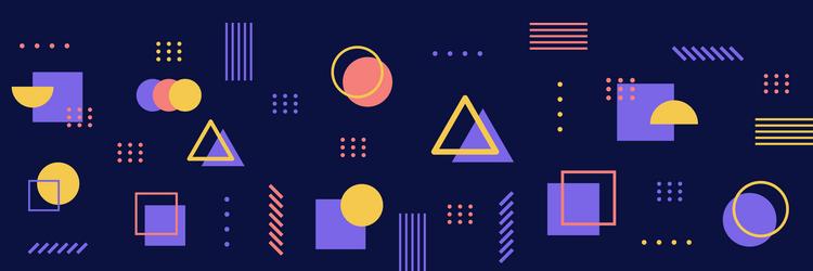 Abstract background with different geometric vector