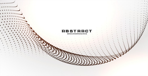 Dynamic Particle Wave Background vector image