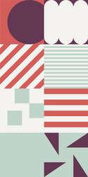 minimal geometric pattern design vector image
