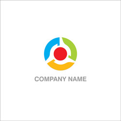 Circle colorful spin logo Royalty Free Vector Image