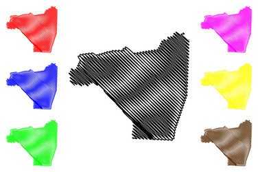 Rutherford county north carolina state us vector