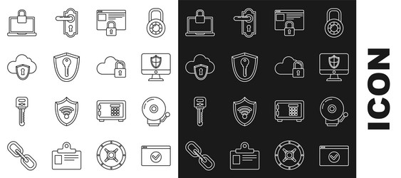 set line secure your site with https ssl ringing vector image