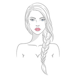 A beautiful young nude Royalty Free Vector Image