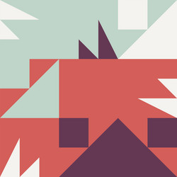 abstract square pattern design vector image