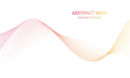 abstract colorful wave element for design vector image