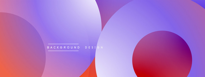 abstract composition with layered circular vector image