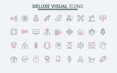ai process implementation with smart machines vector image