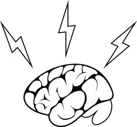 Icon of brainstorm vector