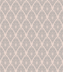 Seamless damask pattern vector