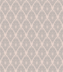 Seamless damask pattern vector