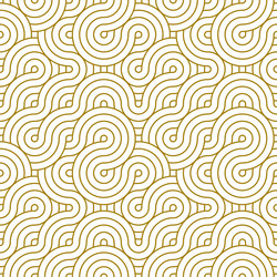 Seamless pattern line circle abstract geometry vector