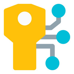 key a variable value applied using an algorithm vector image