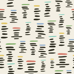 Retro style seamless pattern with stylized piles vector