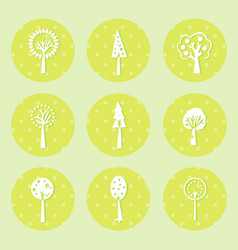 Tree green background eps10 Royalty Free Vector Image