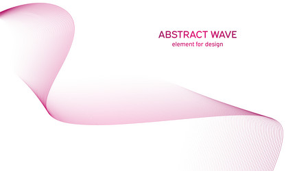 Abstract colorful wave element for design vector