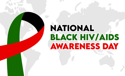 National black hiv aids awareness day Royalty Free Vector