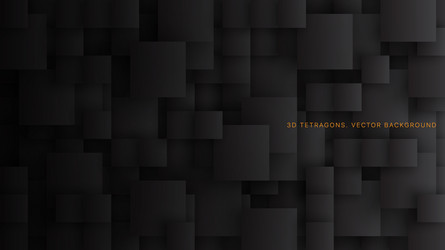 conceptual 3d different size squares vector image