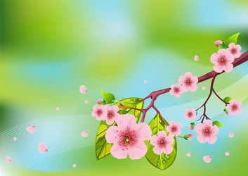 Spring in pink Royalty Free Vector Image - VectorStock