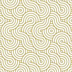 Seamless pattern line circle abstract geometry vector