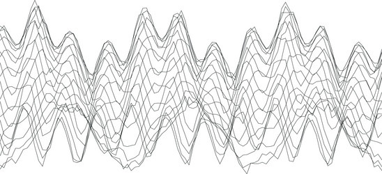 abstract waveform design with complex line vector image