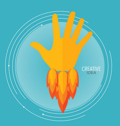 Hand vector