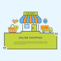 Internet shopping concept vector