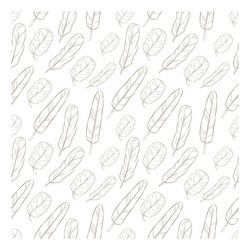 Seamless pattern with feather vector