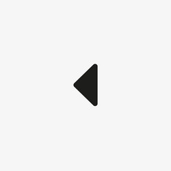 left arrow icon previous page swipe button vector image